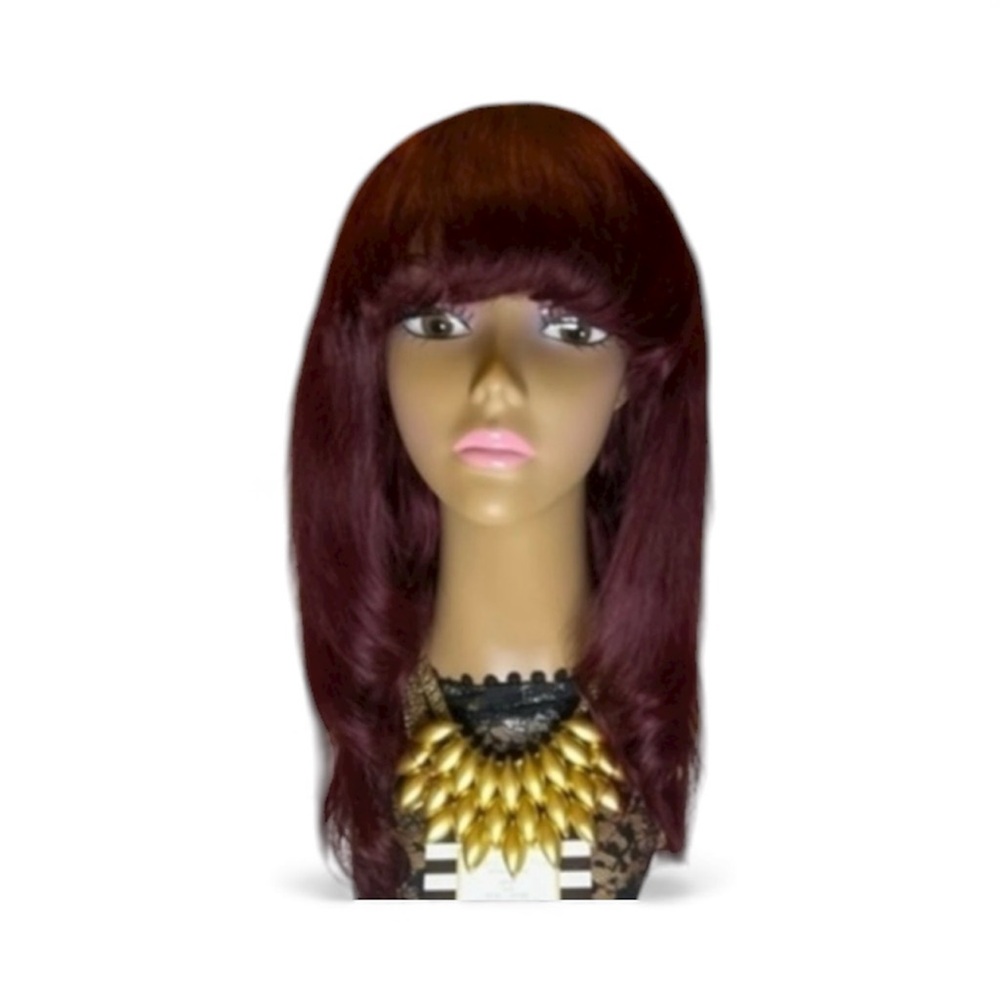 BC240 99j Straight Human Hair Wig 18”